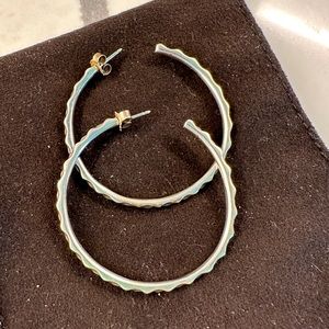 Genuine Pandora Sterling Silver hoop earrings